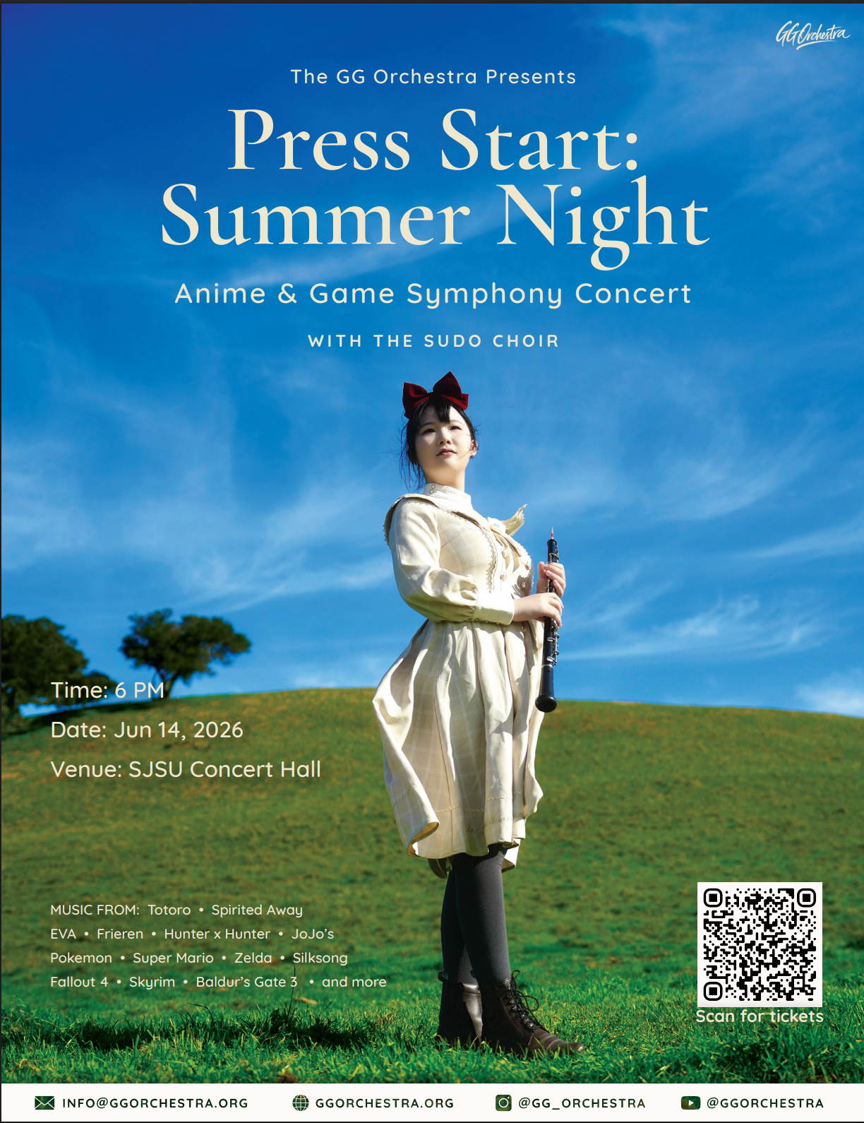 Press Start: Summer Night Concert poster