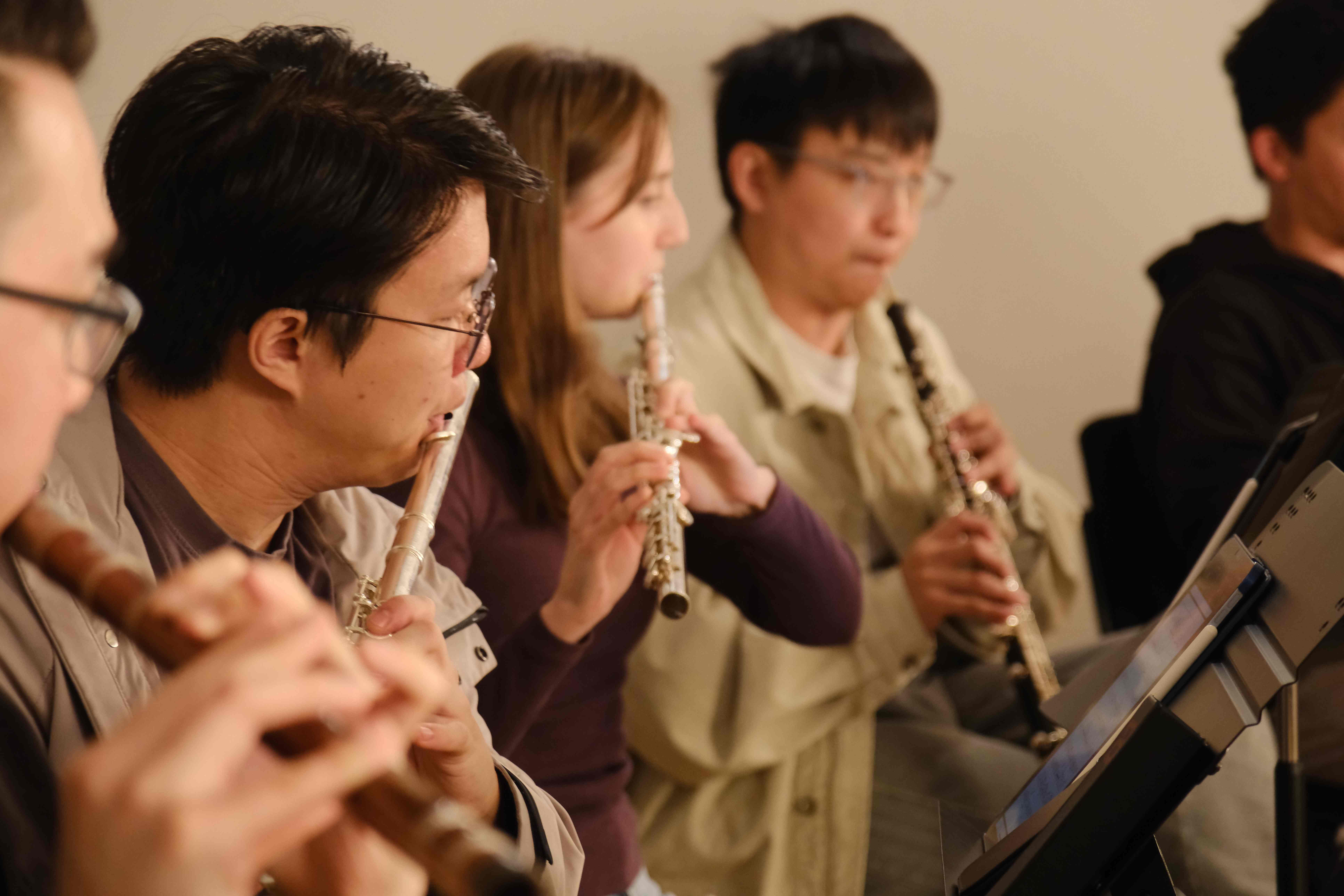 Wind section performing